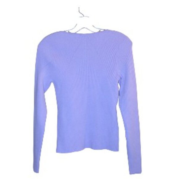 Rag & Bone Asher Square Neck Long Sleeve Top Lavender Medium (See Note) NWT - Picture 4 of 6